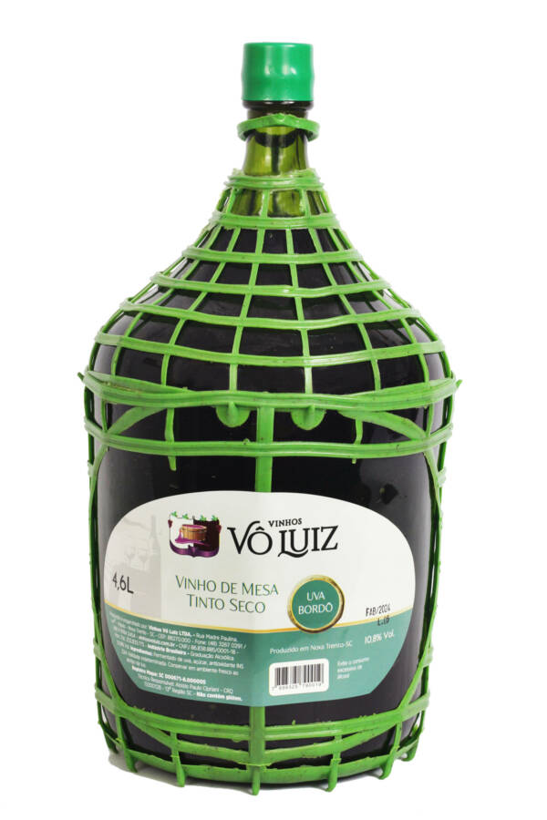 Vinho de Mesa Tinto Seco 4,600ml